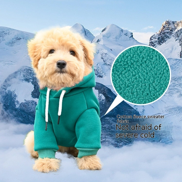 Pet Dog Fashion Simple Hooded Sweater